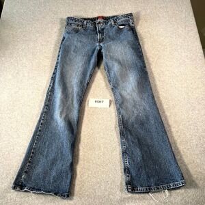Mossimo Jeans Womens 15 Blue Denim Medium Wash Cotton Stretch Bootcut Leg